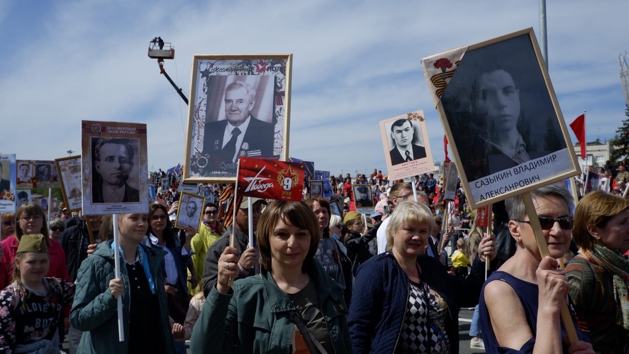 Трансляция Бессмертного полка 9 мая 2025 года 9 мая 2025 года в ознаменование 80-летия Победы...