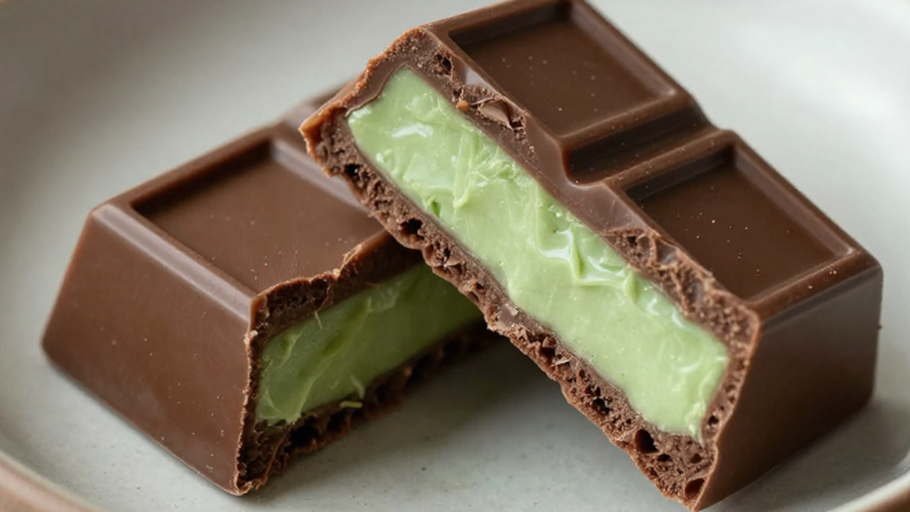 Этот молочный шоколад с хрустящим катаифи и фис...