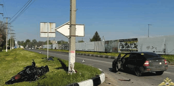 В Новокуйбышевске мотоциклист погиб при выезде ...
