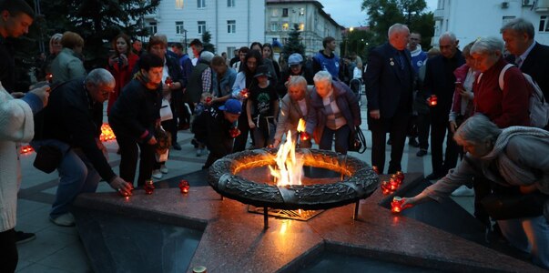 В Новокуйбышевске состоялась акция "Свеча памяти"